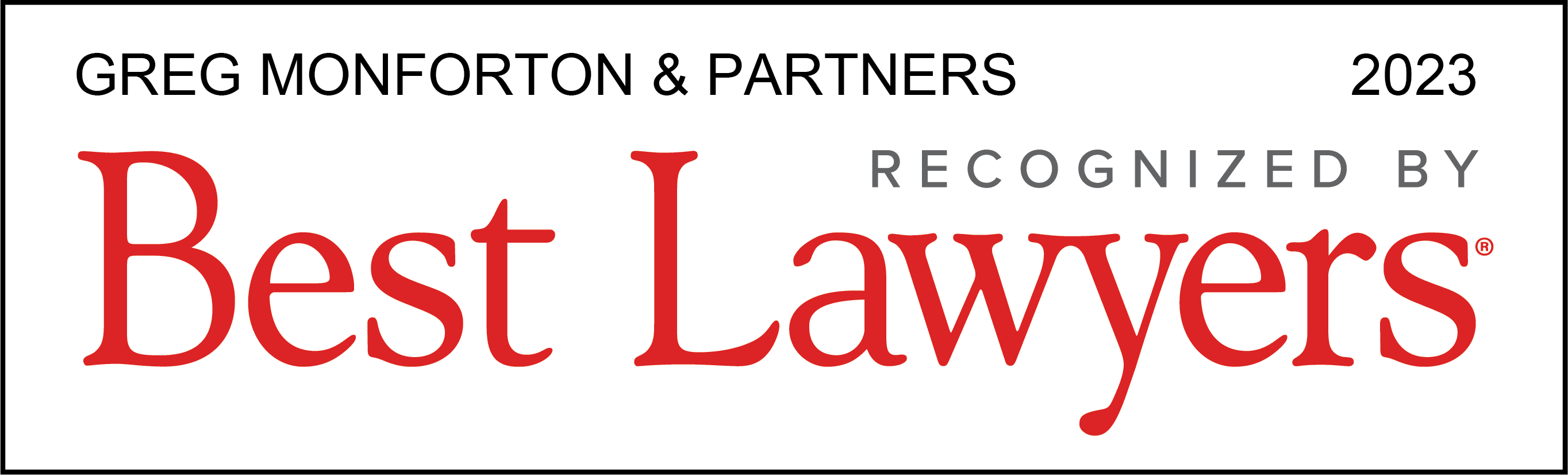 best lawyers 2023 award